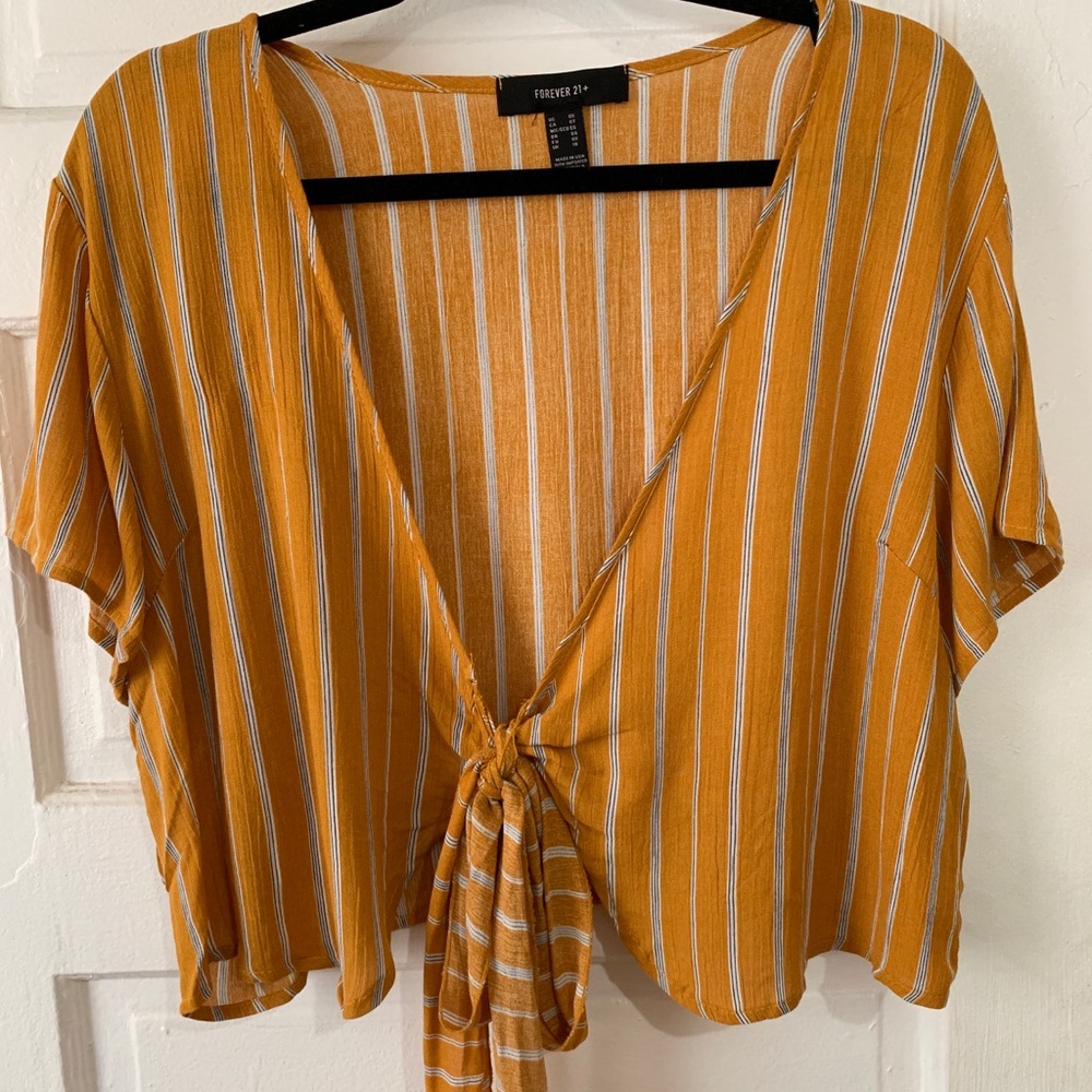 Tie up yellow top